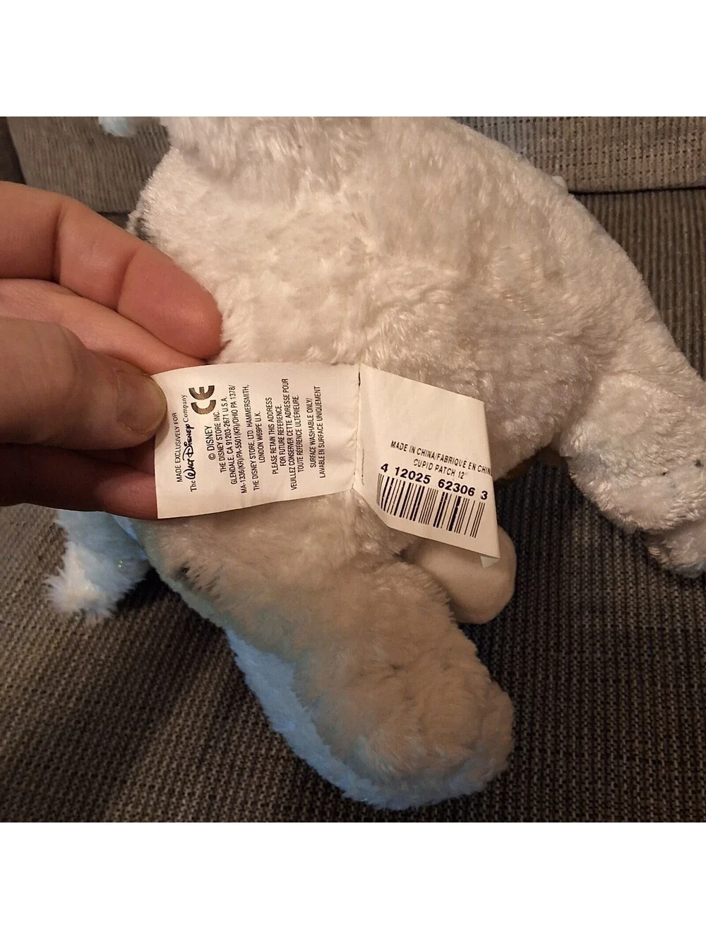 Disney Store Patch Angel Dog Plush Toy